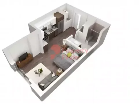 Floor plan, Studio, 420 sq ft