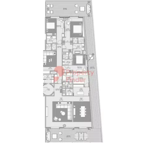 Floor plan, 3 Beds, 5,124 sq ft