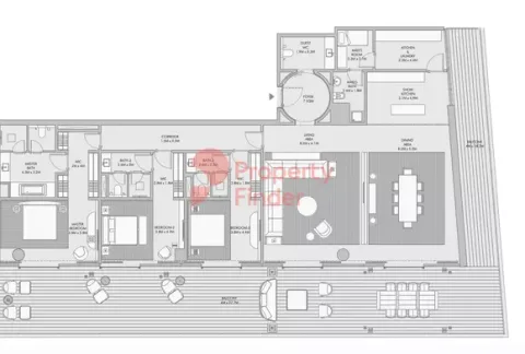Floor plan, 3 Beds, 4,652 sq ft