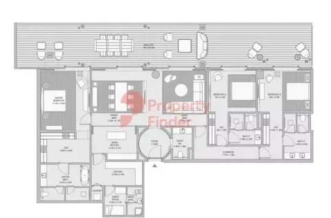 Floor plan, 3 Beds, 4,003 sq ft