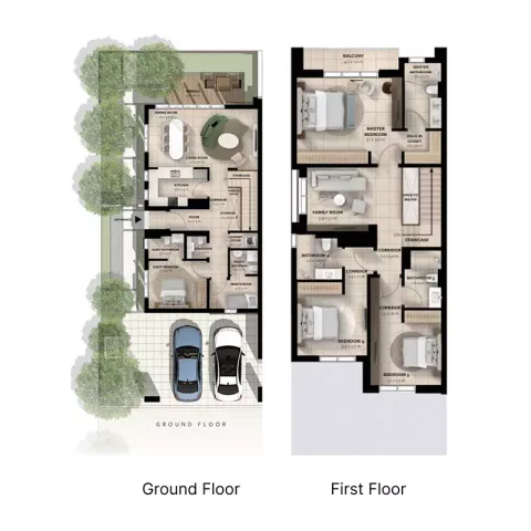 Floor plan, 4 Beds, 2,942 sq ft