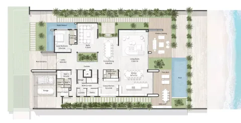 Floor plan, 8 Beds, 14,746 sq ft