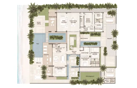 Floor plan, 8 Beds, 25,758 sq ft
