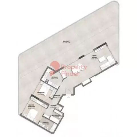 Floor plan, 2 Beds, 2,661 sq ft