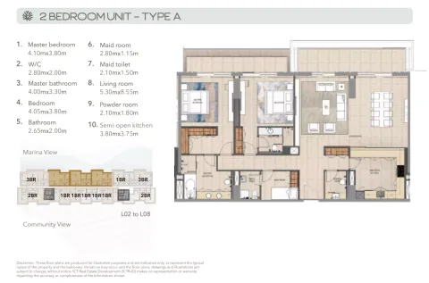 Floor plan, 2 Beds, 0 sq ft