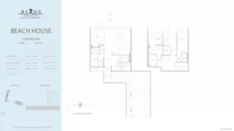 Floor plan, 3 Beds, 5,896 sq ft