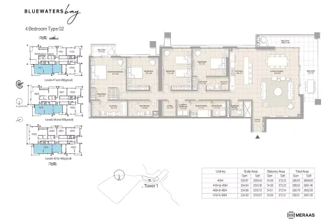 Floor plan, 3 Beds, 2,891 sq ft