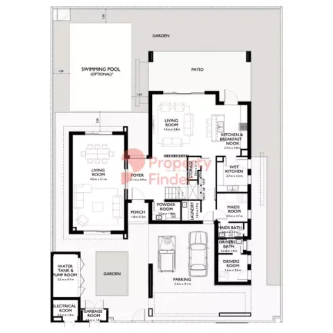 Floor plan, 4 Beds, 5,559 sq ft