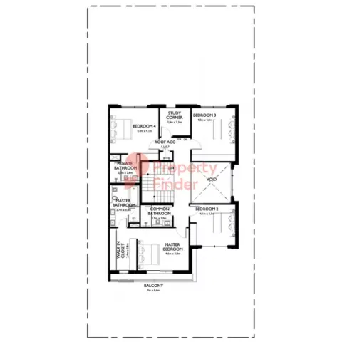 Floor plan, 4 Beds, 3,389 sq ft