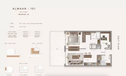 Floor plan, 1 Bed, 934 sq ft