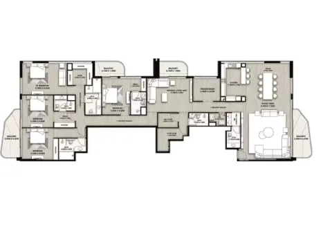 Floor plan, 4 Beds, 0 sq ft