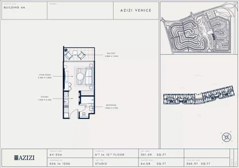 Floor plan, Studio, 365 sq ft