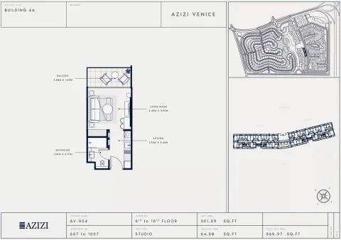 Floor plan, Studio, 365 sq ft