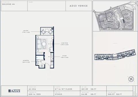 Floor plan, Studio, 365 sq ft
