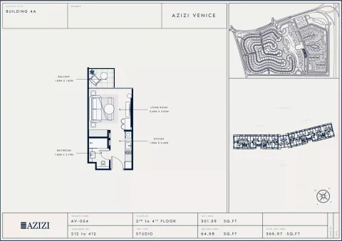 Floor plan, Studio, 365 sq ft