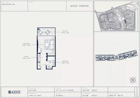 Floor plan, Studio, 365 sq ft