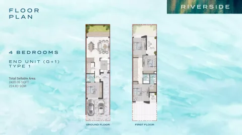 Floor plan, 4 Beds, 2,420 sq ft