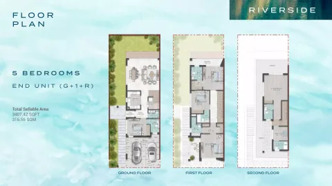 Floor plan, 5 Beds, 3,407 sq ft