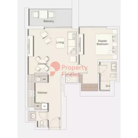 Floor plan, 1 Bed, 786 sq ft