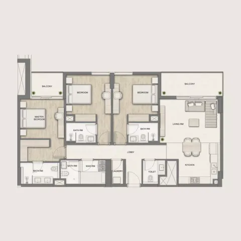 Floor plan, 3 Beds, 1,579 sq ft