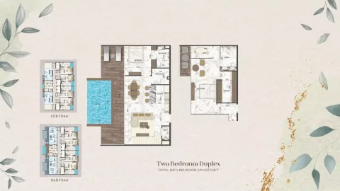 Floor plan, 2 Beds, 1,937 sq ft