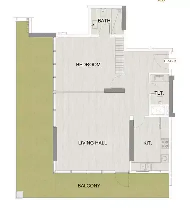 Floor plan, 1 Bed, 1,495 sq ft