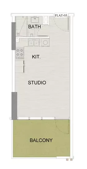 Floor plan, Studio, 466 sq ft