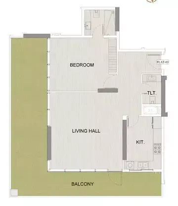 Floor plan, 1 Bed, 1,487 sq ft