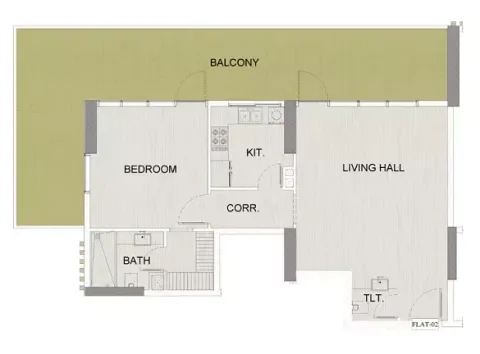 Floor plan, 1 Bed, 1,346 sq ft