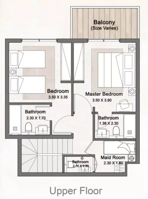 Floor plan, 3 Beds, 1,321 sq ft