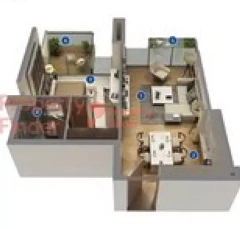 Floor plan, 1 Bed, 699 sq ft