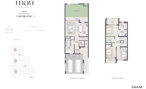 Floor plan, 3 Beds, 2,035 sq ft