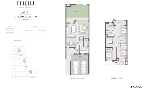 Floor plan, 3 Beds, 1,989 sq ft