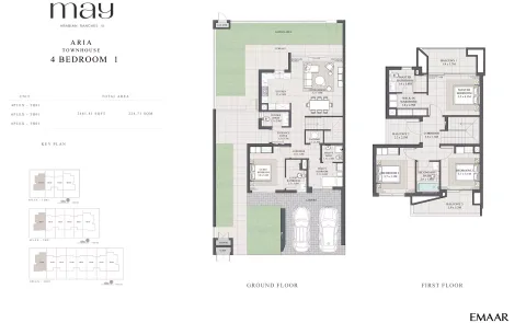 Floor plan, 4 Beds, 2,461 sq ft