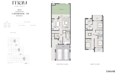 Floor plan, 3 Beds, 2,035 sq ft