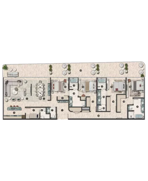Floor plan, 4 Beds, 2,655 sq ft