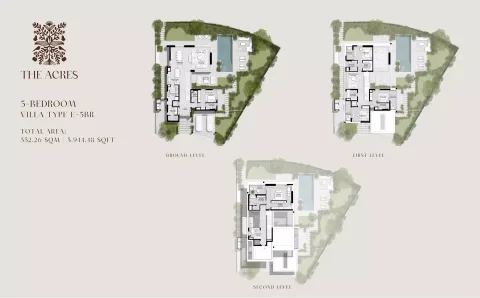 Floor plan, 5 Beds, 5,944 sq ft