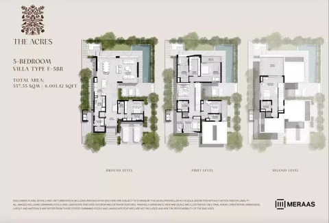 Floor plan, 5 Beds, 6,001 sq ft