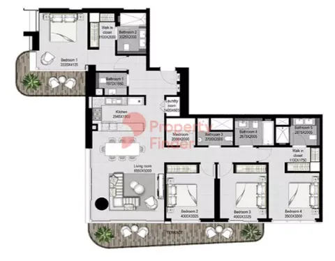Floor plan, 4 Beds, 2,249 sq ft