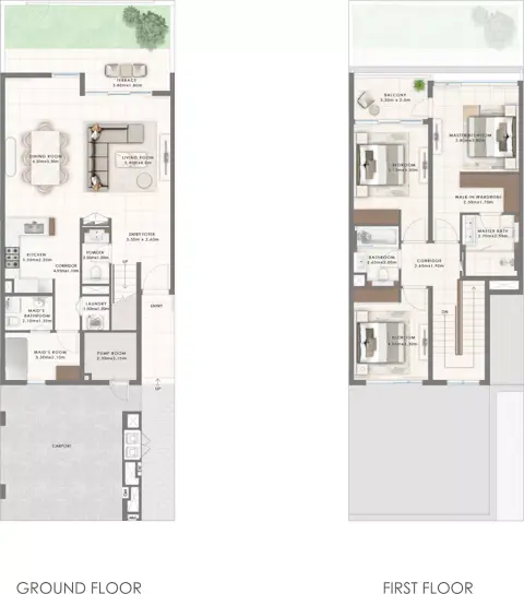 Floor plan, 3 Beds, 2,450 sq ft