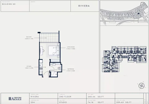 Floor plan, Studio, 339 sq ft