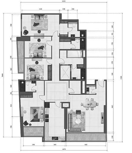Floor plan, 4 Beds, 2,612 sq ft