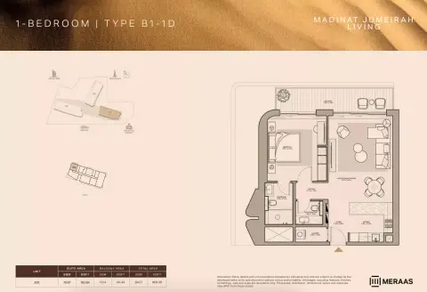 Floor plan, 1 Bed, 904 sq ft