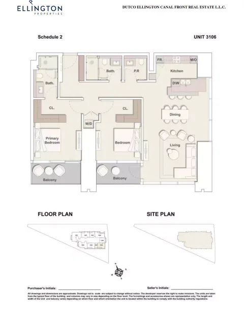 Floor plan, 2 Beds, 1,461 sq ft
