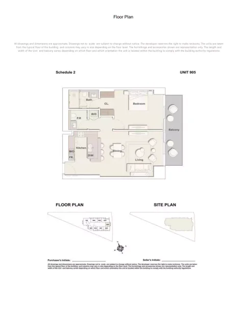 Floor plan, 1 Bed, 1,060 sq ft