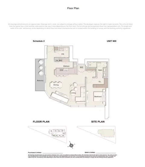 Floor plan, 1 Bed, 1,197 sq ft