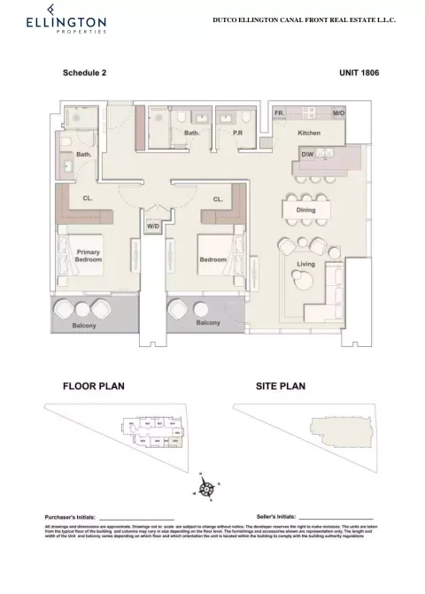 Floor plan, 2 Beds, 1,461 sq ft