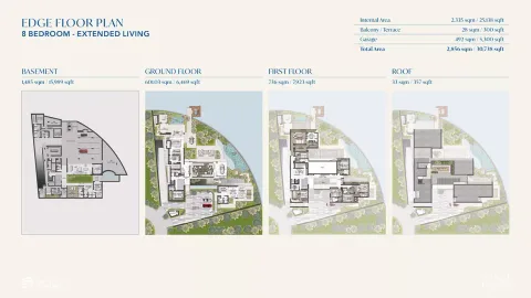 Floor plan, 8 Beds, 30,738 sq ft