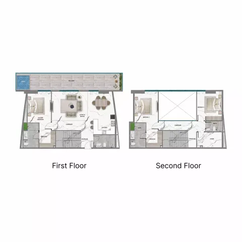 Floor plan, 3 Beds, 2,520 sq ft