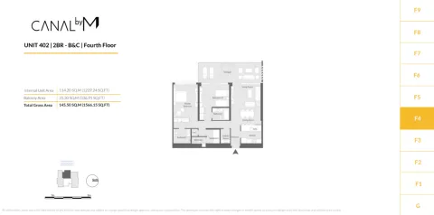 Floor plan, 2 Beds, 1,566 sq ft